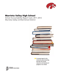 » Murrieta Valley High School School Accountability Report Card, 2011–2012