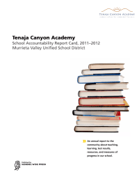 » Tenaja Canyon Academy School Accountability Report Card, 2011–2012