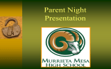 Parent Night Presentation