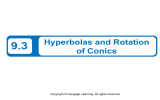 9.3 Hyperbolas and Rotation of Conics Copyright © Cengage Learning. All rights reserved.