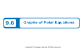 9.6 Graphs of Polar Equations Copyright © Cengage Learning. All rights reserved.