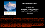 Lecture PowerPoints Chapter 15 Giancoli Physics: Principles with