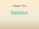 Population Chapter Two