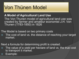 Von Thünen Model