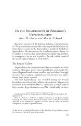 On the Measurement of Zimbabwe’s Hyperinflation