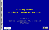 Nursing Home Incident Command System Module 4