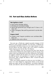 18. Tort and Class Action Reform