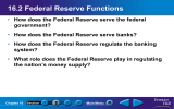 16.2 Federal Reserve Functions