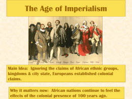 The Age of Imperialism