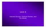Unit 3 Interest Groups, Political Parties, and the Media