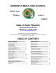 MURRIETA MESA HIGH SCHOOL 2009-10 RAM TRACKS  TABLE OF CONTENTS