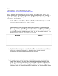 Name: Power of Place  25 Ethnic Fragmentation in Canada