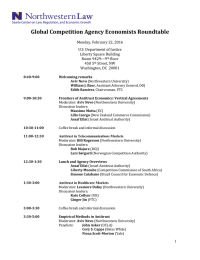 Global Competition Agency Economists Roundtable