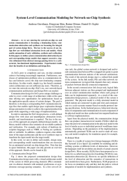 System-Level Communication Modeling for Network-on-Chip Synthesis