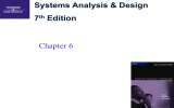 Systems Analysis &amp; Design 7 Edition Chapter 6