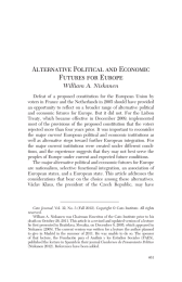 Alternative Political and Economic Futures for Europe William A. Niskanen