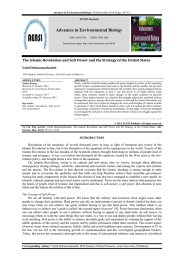 Advances in Environmental Biology Vahid Mohammadzadeh