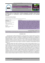 Advances in Environmental Biology tert Peroxide