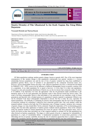 Advances in Environmental Biology Sequences