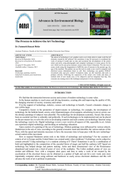 Advances in Environmental Biology The Process to Achieve the Art Technology