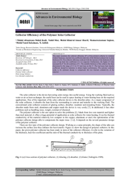 Advances in Environmental Biology Collector Efficiency of the Polymer Solar Collector