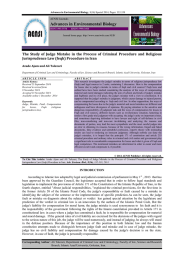 Advances in Environmental Biology