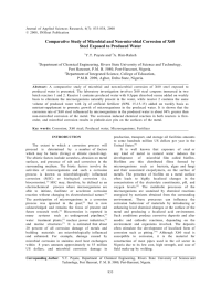 Comparative Study of Microbial and Non-microbial Corrosion of X60