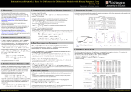 Estimation and Statistical Tests for Di erence-in-Di Taeyong Park 1. M