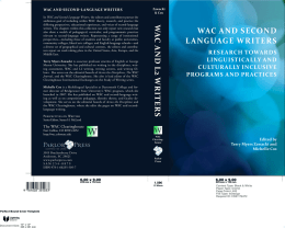 W WAC AND SECOND-LANGUAGE WRITERS