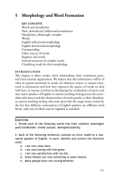 5  Morphology and Word Formation