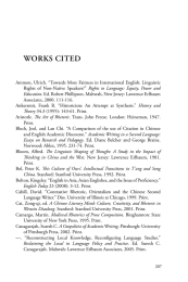 WORKS CITED