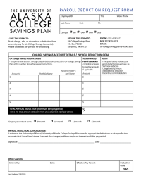 • PAYROLL DEDUCTION REQUEST FORM