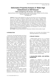 Deformation Properties Analysis of  Widen High Embankment on Soft Ground