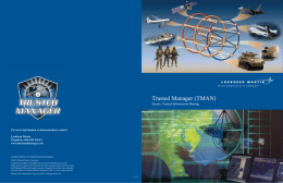 Trusted Manager (TMAN) Secure, Trusted Information Sharing