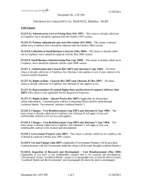 11/28/2011 Document No. ATC109 Flowdowns for Contract/