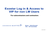 Exostar Log in &amp; Access to VIP for non LM Users