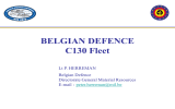 BELGIAN DEFENCE C130 Fleet Lt P. HERREMAN Belgian Defence