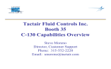 Tactair Fluid Controls Inc. Booth 35 C-130 Capabilities Overview Steve Moreno