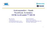 Astronautics - Saab NextGen Avionics EFB/AviGuide™ HUD