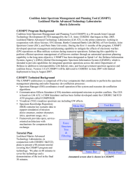 Coalition Joint Spectrum Management and Planning Tool (CJSMPT)