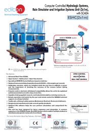 ESHC(2x1m) Hydrologic Systems, with SCADA Rain Simulator and Irrigation Systems Unit (2x1m),