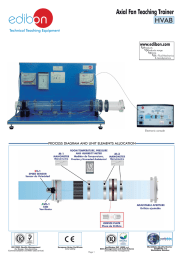 HVAB Axial Fan Teaching Trainer www.edibon.com Technical Teaching Equipment