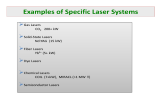Examples of Specific Laser Systems 