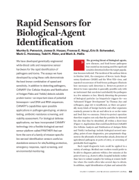 Rapid Sensors for Biological-Agent Identification