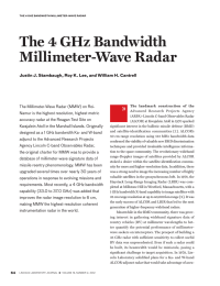 The 4 GHz Bandwidth Millimeter-Wave Radar »