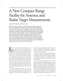 A New Compact Range Facility for Antenna and Radar Target Measurements