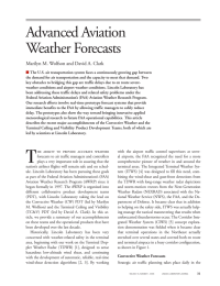Advanced Aviation Weather Forecasts Marilyn M. Wolfson and David A. Clark