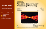 ASAP 2005 Adaptive Sensor Array Processing Workshop n