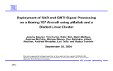 Deployment of SAR and GMTI Signal Processing Bladed Linux Cluster