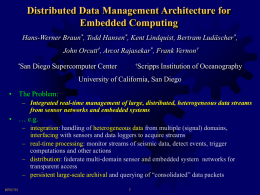 Distributed Data Management Architecture for Embedded Computing